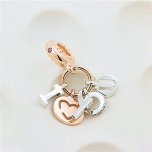 I Love You Letters Dangle Charm